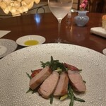 リストランテ カーサ瀬戸内 - オリーブ夢豚　ブラッドオレンジサラダ仕立て