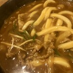 うどん居酒屋 麦笑 - カレーうどんアップ