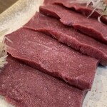 beef heart sashimi