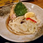 自家製手打 やおきうどん - 令和6年2月 ランチタイム(11:00〜14:00)
とり天ぶっかけうどん定食(かやくご飯、漬けもの付) 税込1020円