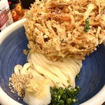 本格手打 もり家 - このかき揚げの迫力、態度のデカさ...！伝わるかな...？