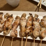 焼鳥 川名 - ⚫️鳥ふりそで串154円