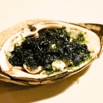 焼き貝 久遠 - 2014.1 北寄貝（1,200円）ヒモは青海苔と焼いて