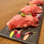 A5 Japanese black beef sirloin meat Sushi