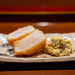 礼讃 - 天然帆立の揚げ物