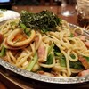 ビヤレストラン　銀座ライオン - イカと大葉のバター醤油炒めスパゲティ。