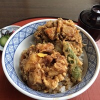 天ぷらふく西 禅と匠 - かき揚げ天丼　1800円