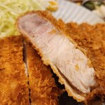 とんかつ 七十朗 - ほぼリブロース。ってかリブロース