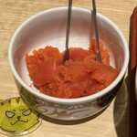 えびのや - 食べ放題の明太子　※これ目当て！で、お店に来ました