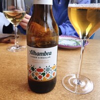 anchoa - ペアリング1杯目はカヴァorビールを選べます。私は勿論ビールをお願いしました♡