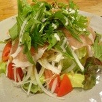 地鶏屋　膳　 - セットのサラダ二人前分