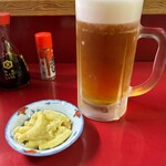 ひろ坊 - ビールとマカロニサラダ