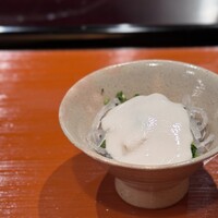 壽山 - 河豚 身と皮 白子ソース
