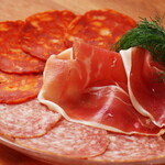 Assorted jamon serrano Prosciutto and salami