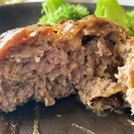 にぐるまやダイニング - やはり超粗挽きハンバーグ　