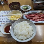 焼肉 幸 - 牛焼肉定食（御飯大）