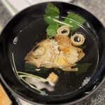 廻鮮鮨 喜十郎 - ノドグロのお吸い物