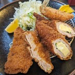 とんかつ たか山 - ヒレカツ、ヒレしそチーズ、キスフライ