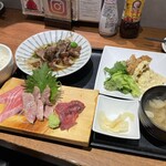 まぐろ 相馬水産 - 夜の定食　マグロ