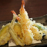 かみいし - 天ぷら盛合せ定食