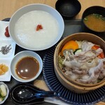 Ohyakudo Kafe - 中華粥とせいろ蒸しランチ　1300円