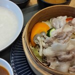 Ohyakudo Kafe - 野菜がしっかり取りて、中華粥もちょうどいい味でお腹いっぱいになりました。