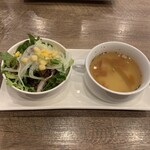 本町ビストロ ボンヴァン - サラダ&スープ