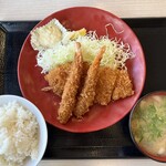 かつや - 海老・ロースカツ定食