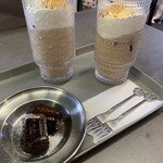 KATACHI CAFE - カヌレ& キャラメルマキアート+アイス