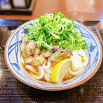 丸亀製麺 - 牡蠣ぶっかけ