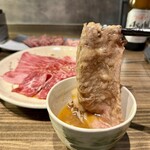 肉の匠 知多屋 - 肉の匠のシルクロース ３種盛り合わせ(リブ芯)