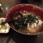 クロフネ - お茶漬け、器が大き～、中身も比例しています。