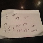 クロフネ - 刺盛りの内容メモ