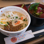 アンパンマン＆ペコズキッチン - 料理写真:名古屋限定メニュー ジャージャーきしめんとミニマグロ丼セット