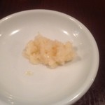 つけ麺 結心 - 無料トッピング（ニンニク）