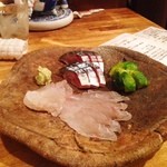 味酒 かむなび - お造り　2種　塩〆めときずし