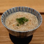 日本料理FUJI - 豆鯵､鯖､蛤出汁のラーメン:お出汁の破壊力が凄い｡丼で食べてみたい｡