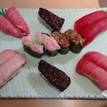 廻転寿司 海鮮 - まぐろ満開セット①