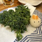 活海酒 - 生あおさ天ぷら