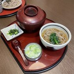 サガミ - 純和鶏丼と麺（温そば）