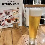 ISOGAMI餃子バル TOMAKO - 生ビール