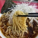 笹舟 - ネギラーメン＋大盛りダブル(2玉)