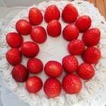 「クリームがお豆腐・デコレーションケーキ」\3000です(2014/1/12UP)