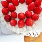 「クリームがお豆腐・デコレーションケーキ」下側から撮影です(2014/1/12UP)