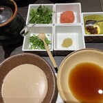 Kisoji - ゴマだれとポン酢、薬味