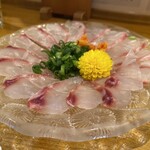 味のまる藤 - 黒鯛薄造り