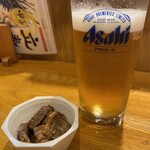 味のまる藤 - 生ビールとお通し