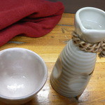 鳥源 - 熱燗１合（430円）