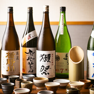 The lineup includes many famous sakes from each prefecture. There is also a refreshing “oichuu”◎