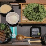 麦とろ物語 with ヘルシー麺 - ミニ牛タン丼&選べるざる麺(宇治抹茶そば)¥1180外